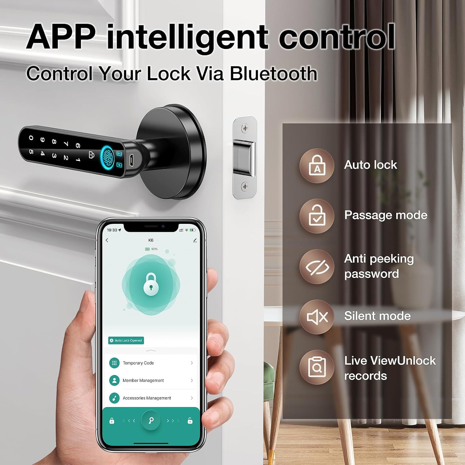 Cerradura inteligente para interior