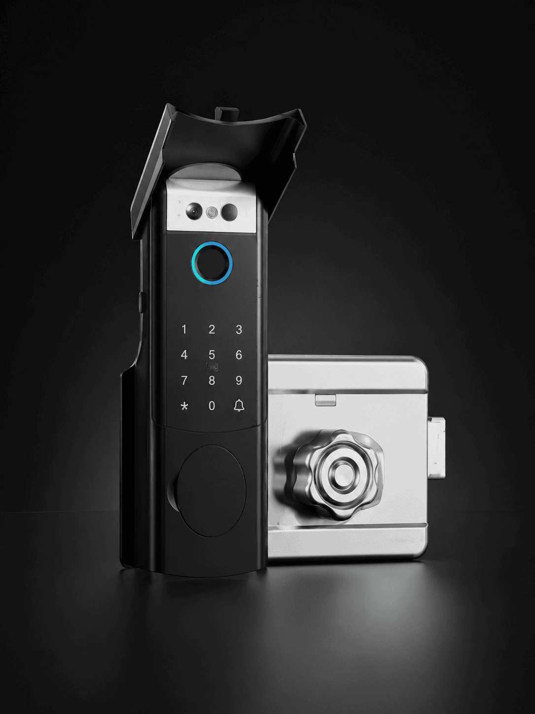 Cerradura Inteligente 5 en 1 – Huella, Rostro, NFC, Código y Llave