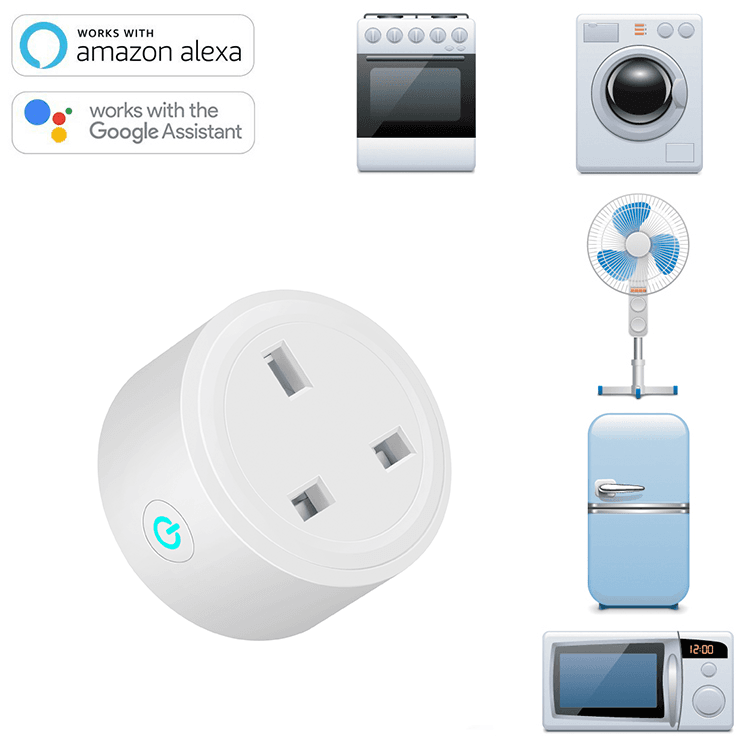 Enchufe Inteligente WiFi Tuya Smart 13A/16A – Control Remoto con Alexa y Google Home
