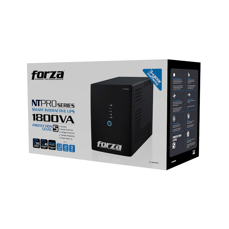 Interactive UPS 1800VA/900W, 10 out, RJ45, comp tower-220V