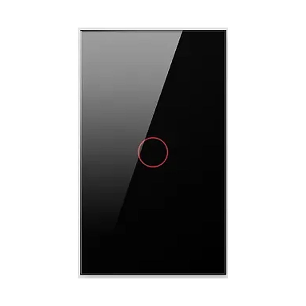 Interruptor Inteligente Touch WiFi + RF433 Negro 1 Línea Tuya/Smart Life